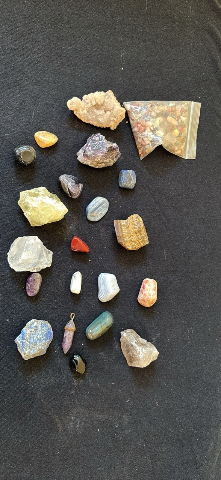 Mixed Lot of Crystals & Mineral Specimens, Assorted Stones Display Pieces