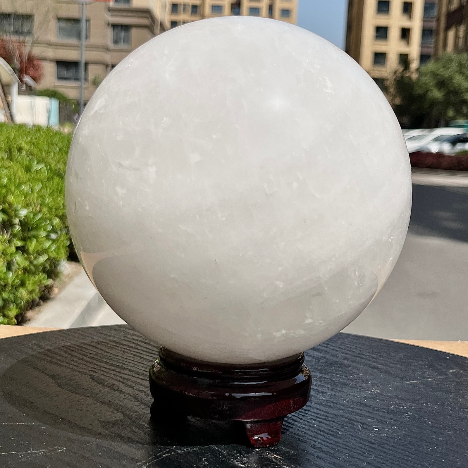 Natural Clear Quartz Crystal Ball Sphere Healing Stone Home Decor 11 lb