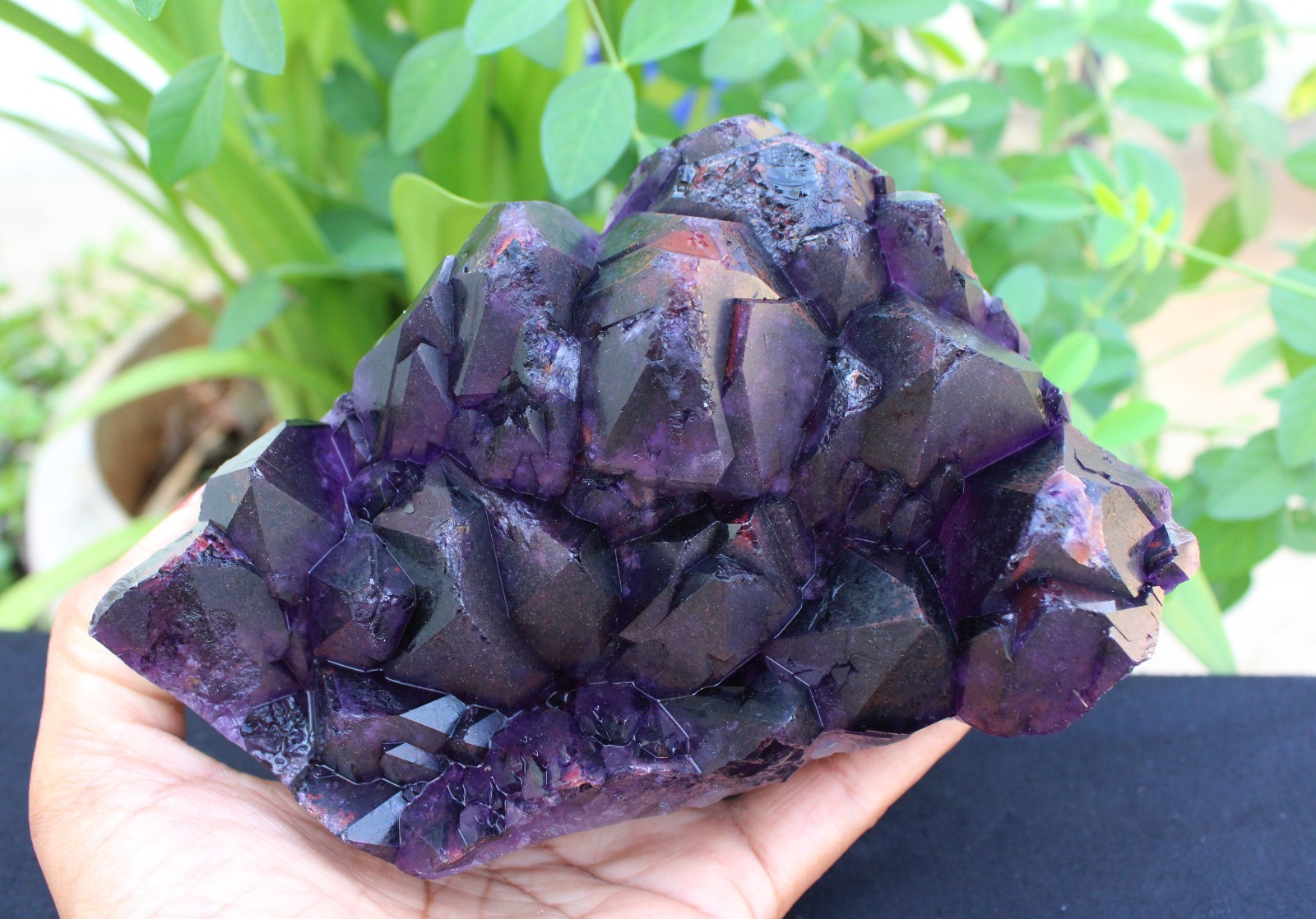 AMYTHST ON MATRIX MINERALS SPECIMEN INDIA
