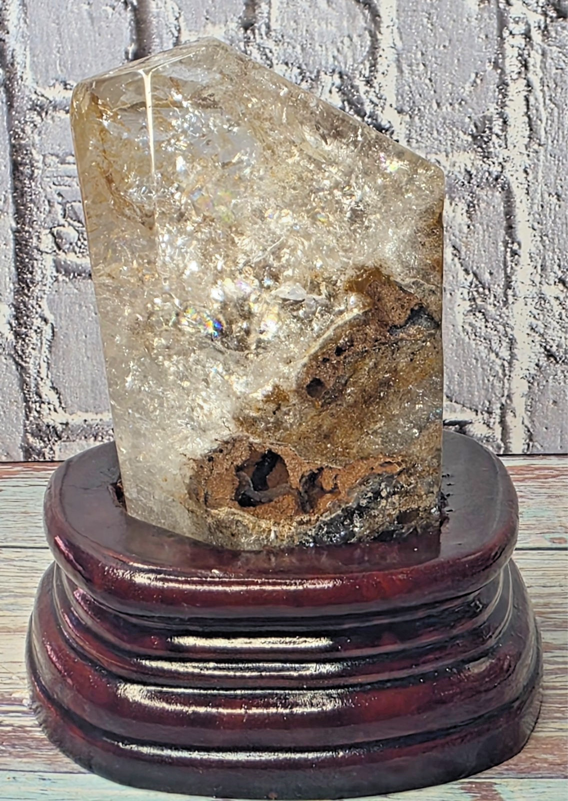 Natural Thousand Layer Garden Quartz Golden Healer Hunan China Rainbow Crystal