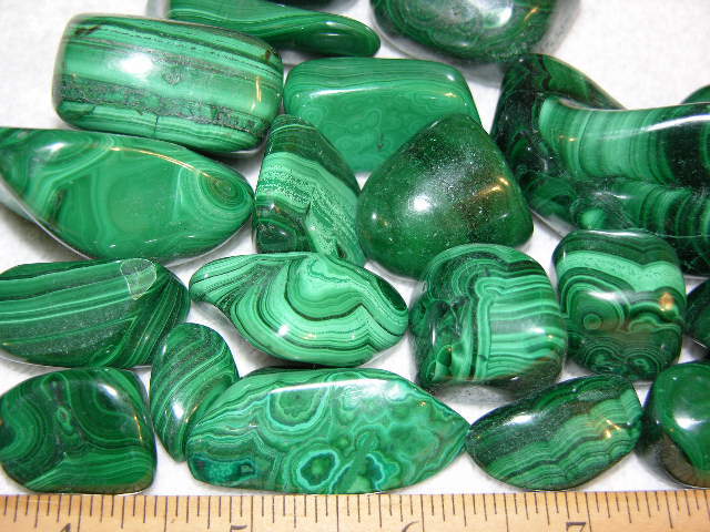 Malachite polished AA gem grade natural Congo,Africa 1/2 pound lot 4-10 pieces