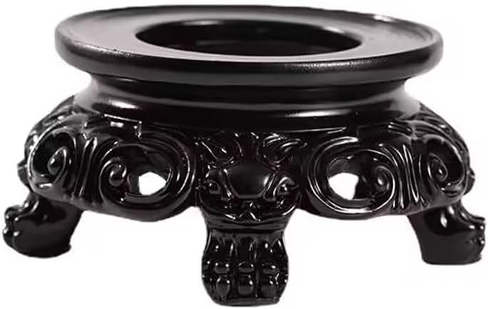 Crystal Ball Display Stand, Resin Sphere Holder Base for Balls black