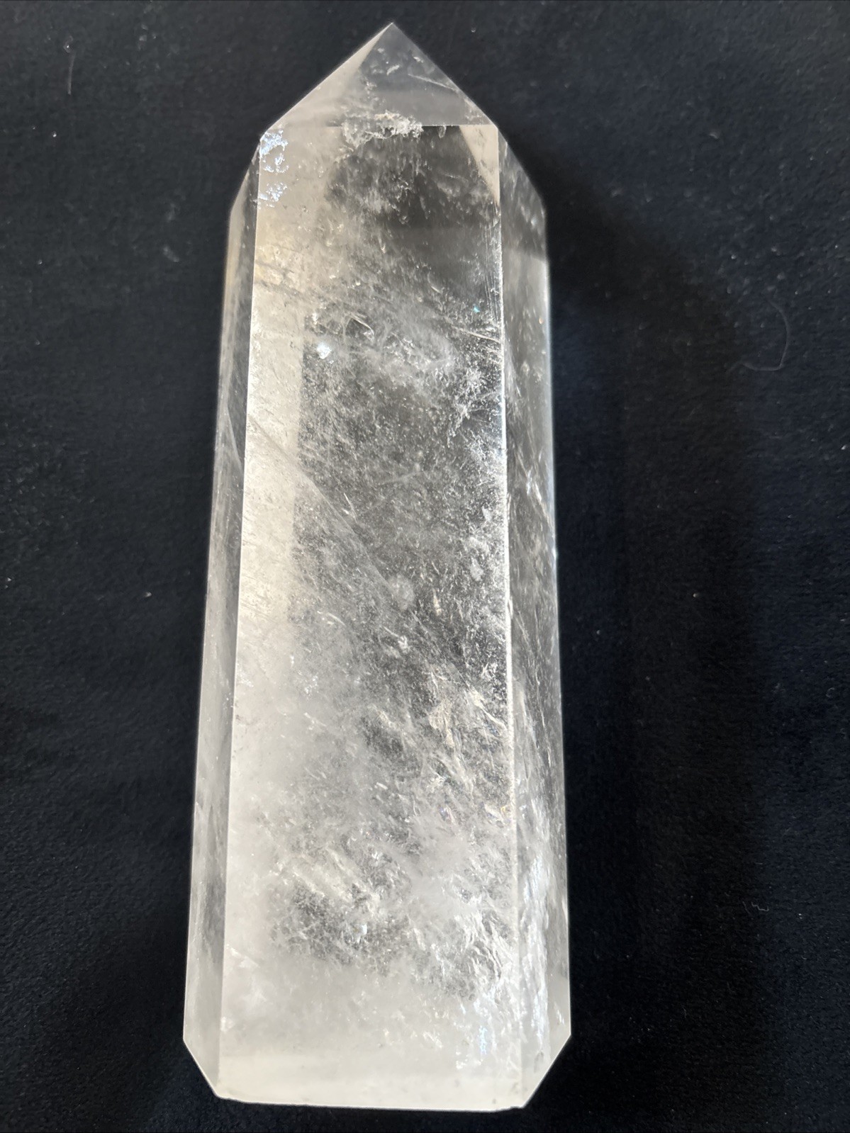 Natural Clear Quartz Crystal Tower Generator Point 6” 1lb 5.8oz Polished