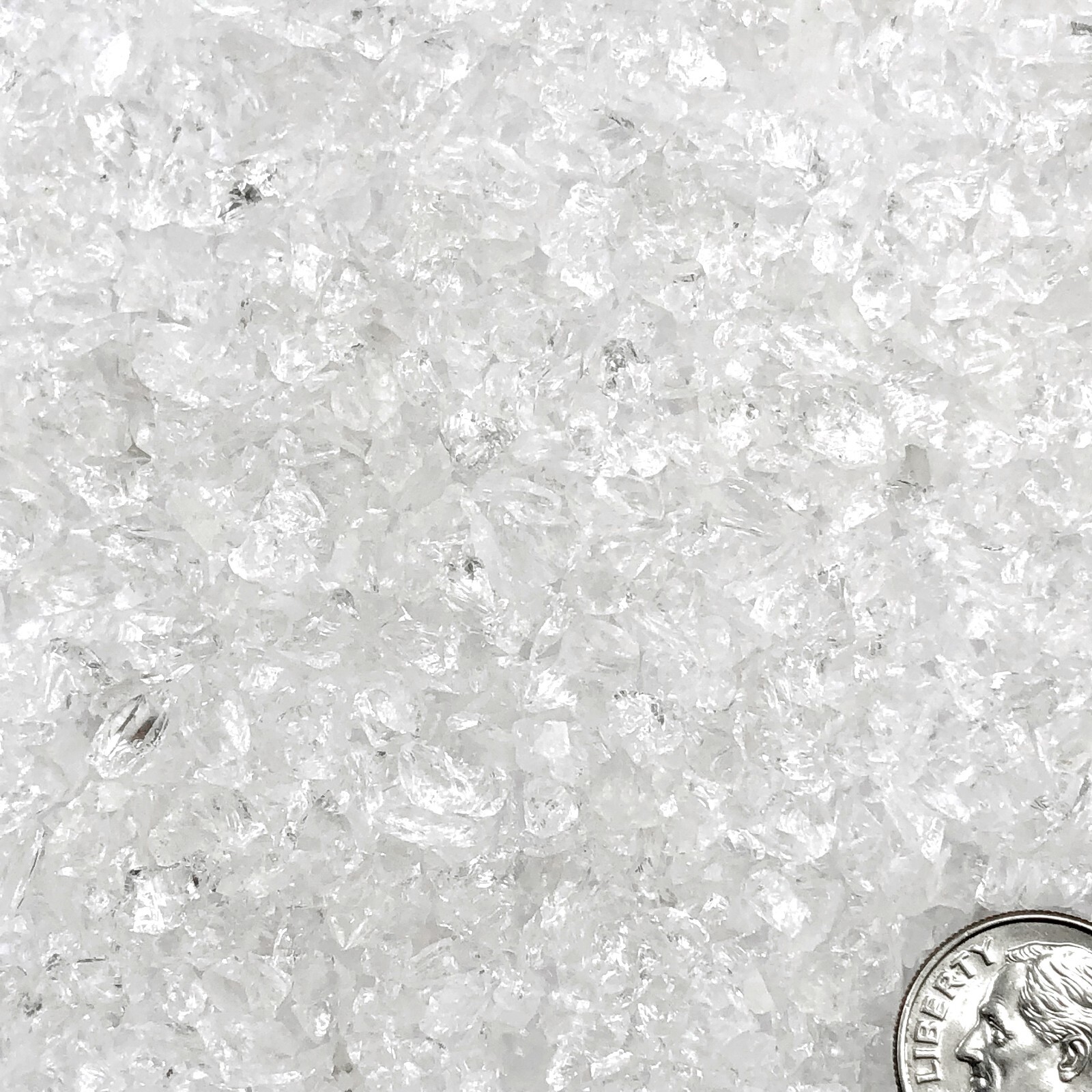 Crushed Clear Quartz Chips (Rock Crystal), 2mm-4mm for Resin Art, Inlay, Crafts