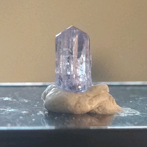 ~ 14ct Naturally Etched Unheated Tanzanite Crystal – Tabular Thumbnail Specimen