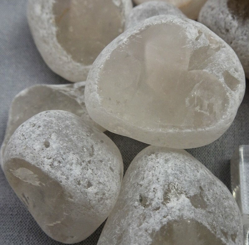 Clear Quartz Ema Eggs, Dreamer’s Stone, Seer Stone, Window Quartz, Brazil