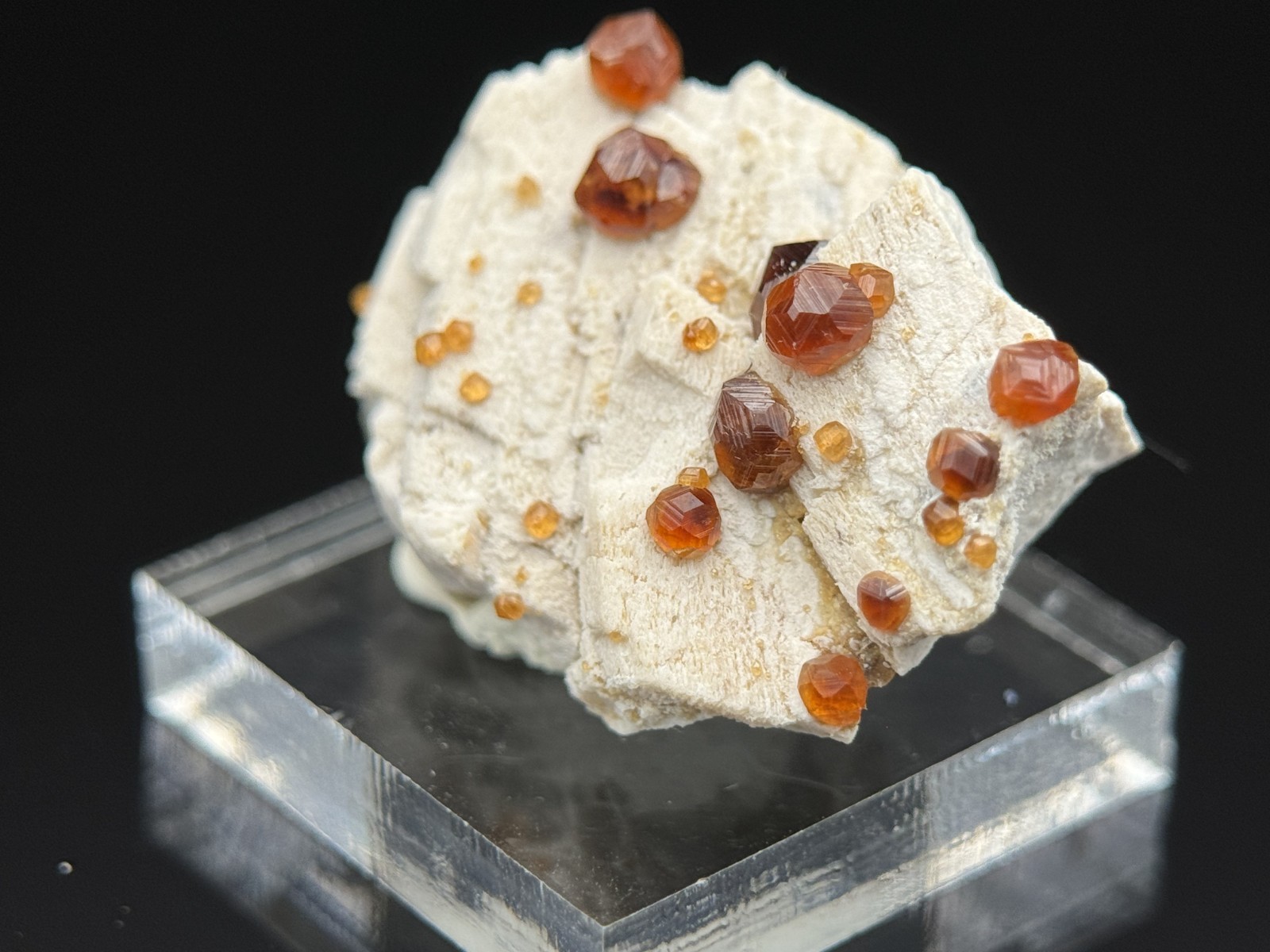 INSANE GROWTH STRIATIONS ON MULTICOLORED SPESSARTINE GARNET: Fujian China