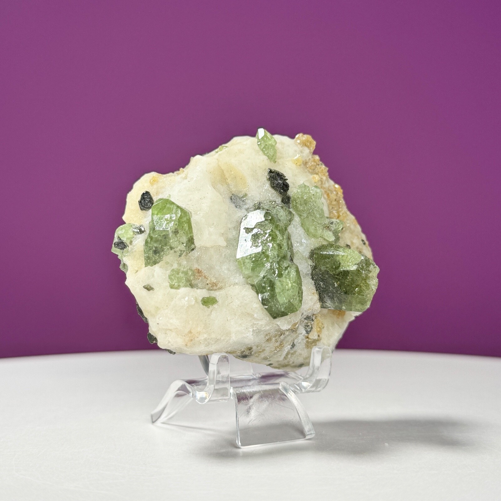 Diopside Crystal, Chrome Diopside, Green Diopside, Mineral Specimen
