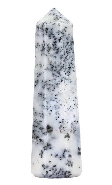 5Pcs Set Natural Dendrite Opal Crystal Points Home Office Table Decor, 3-4″