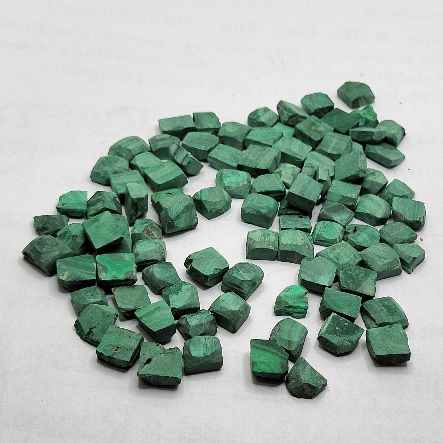 Rough Malachite Stone Rare Green Crystal Mineral Healing Collection 5 to 7 mm