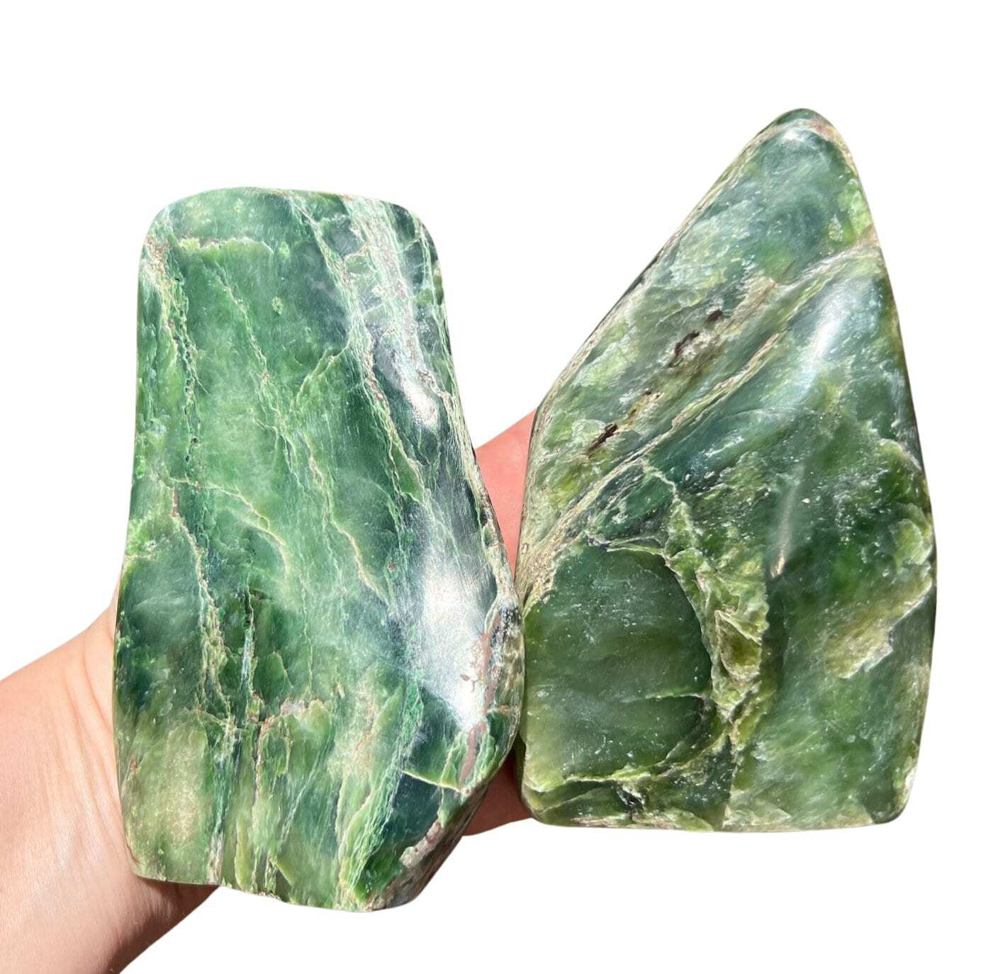 Nephrite Jade Freeform, Natural Nephrite Jade Stone from Siberia