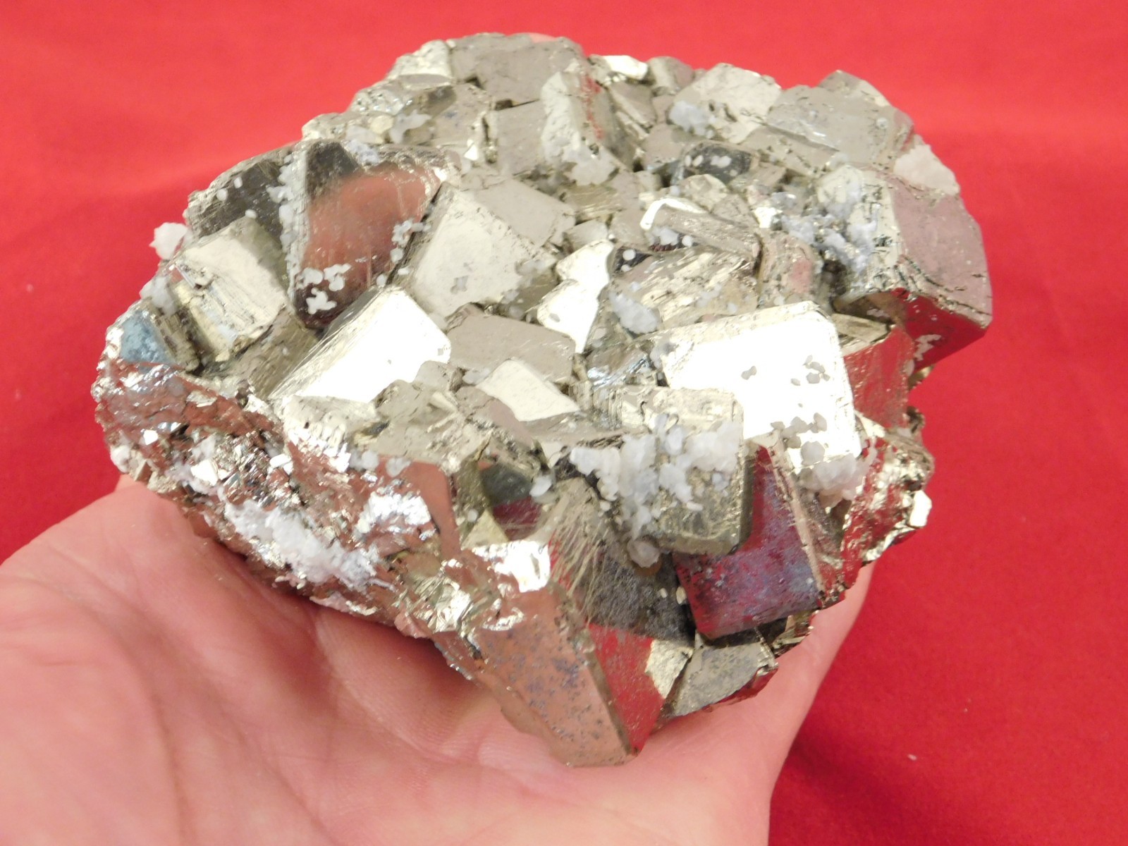 Big! Nice and 100% Natural Pyrite CUBE Cluster Huanzala Mine Peru 764gr