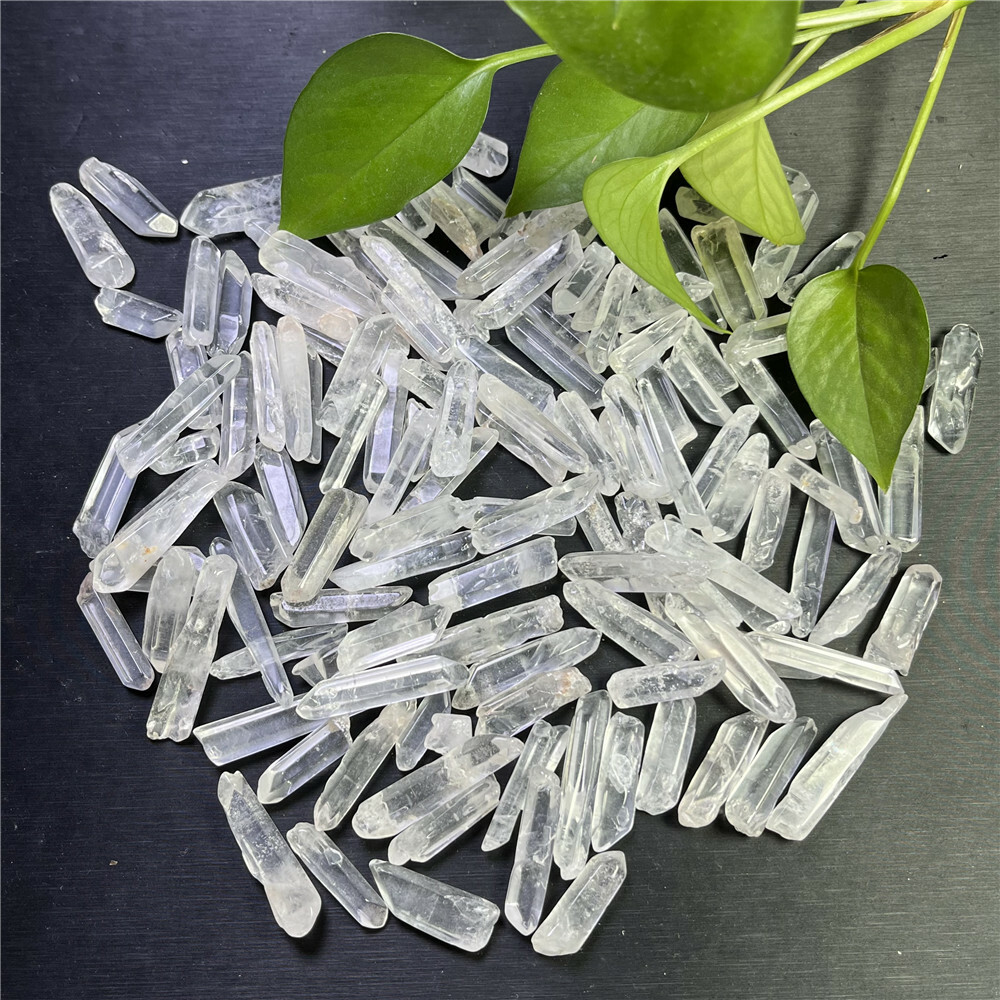 100g Lot Tibet Natural Clear Quartz Crystal Points Terminated Wand Specimen
