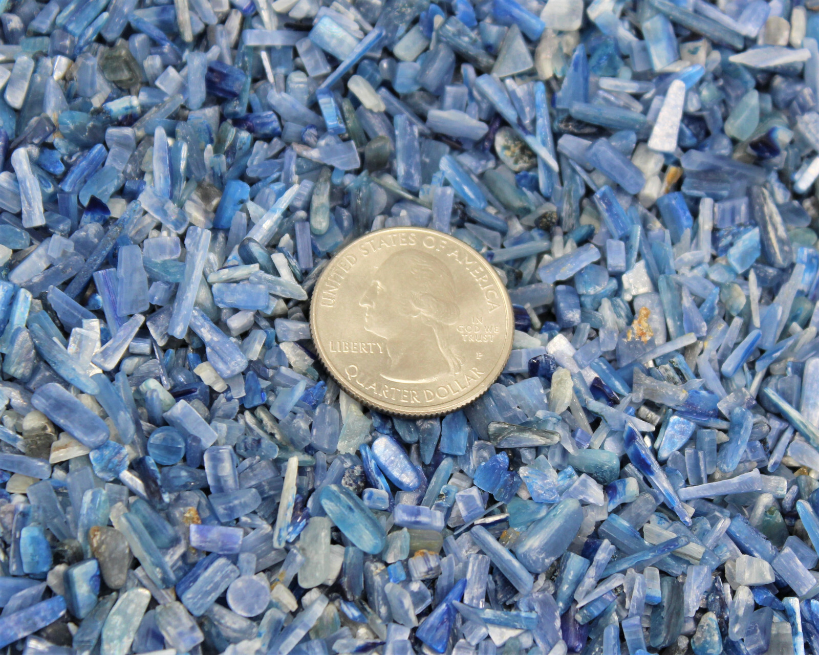 Blue Kyanite Semi Tumbled Gemstone Mini Chips 4-8 mm, ‘AAA’ Grade Wholesale Lots
