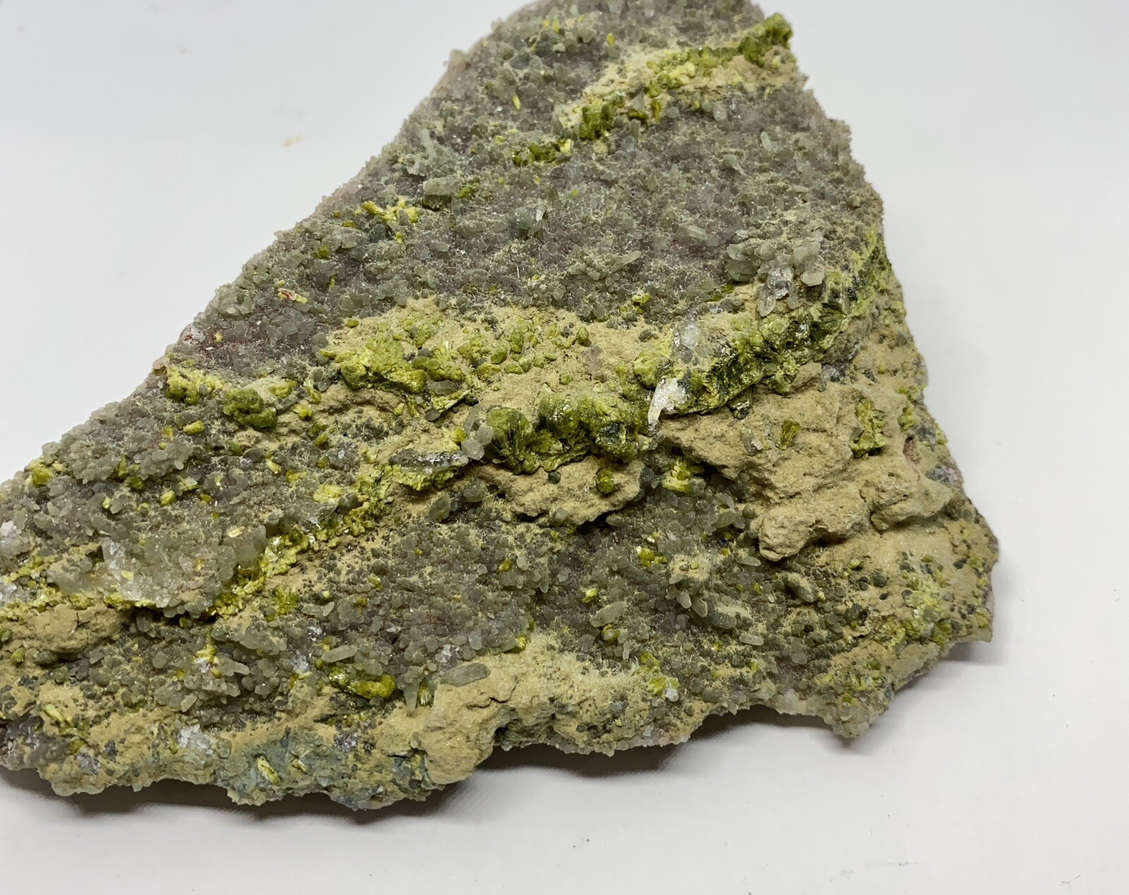 Epidote & Calcite Crystal Mineral From Morocco 1lb 4 1/2in