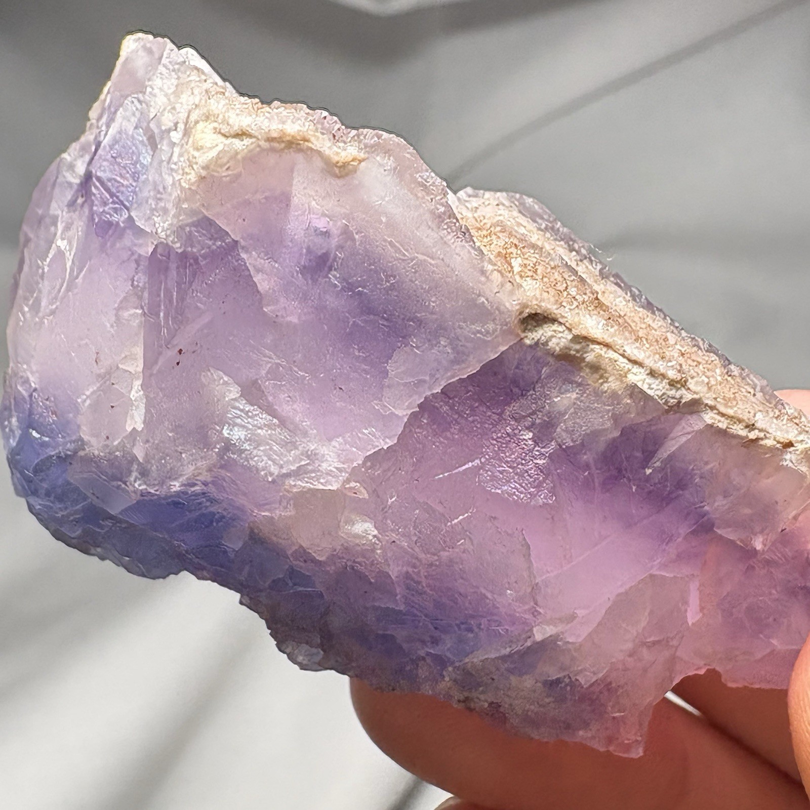 Natural Phantom Fluorite w/ Iridescent Rainbow Crystal Raw Mineral Specimen