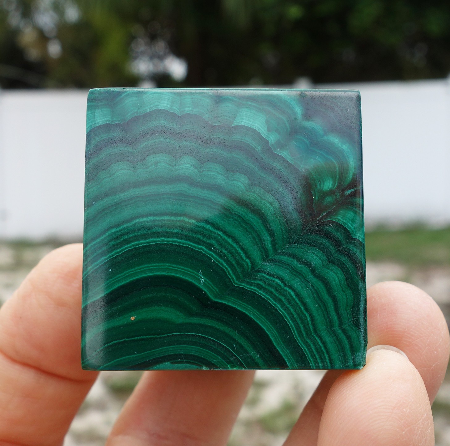 Solid Green MALACHITE CUBE Crystal South Africa For Sale