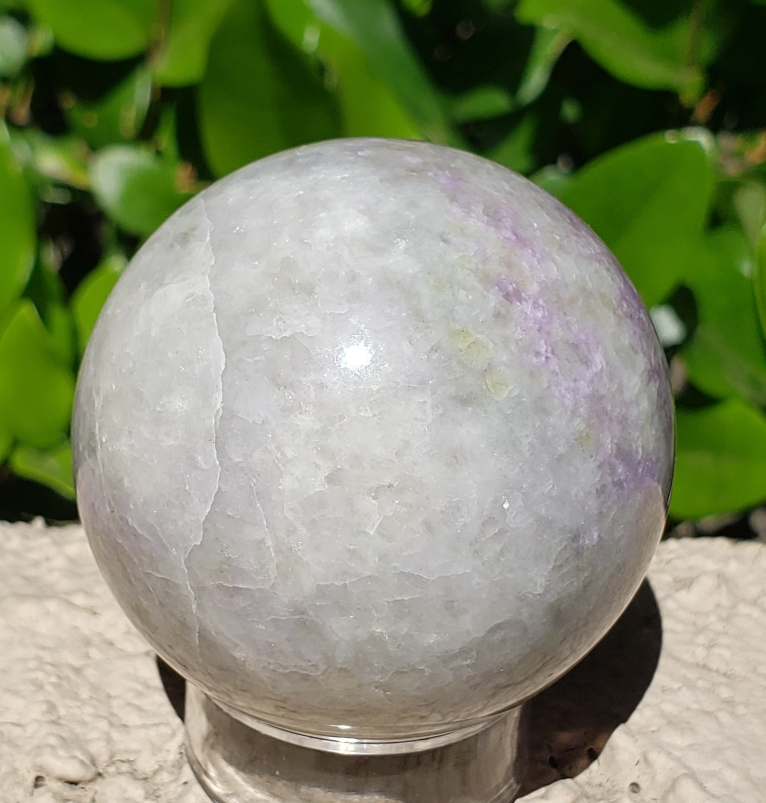 2″ Hackmanite Mineral Sphere Orb Ball STRONG UV, 181g or 6.38 oz