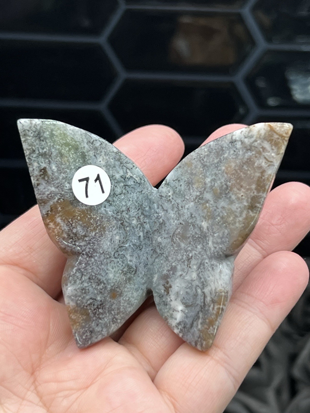 Natural Crystal Mixed Material 3D Butterflies Standing Free ship & Gift