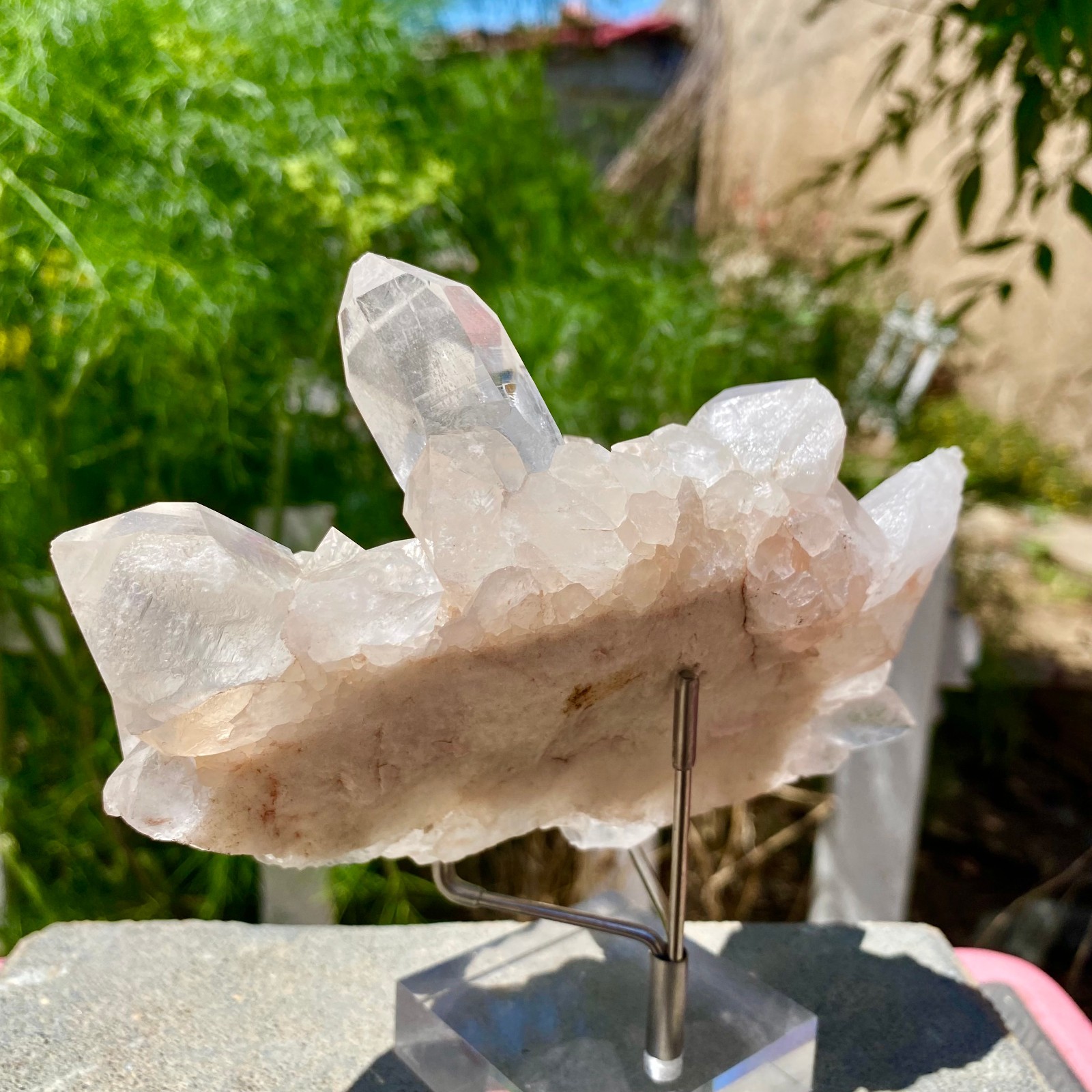 1.17LB Natural white Crystal Himalayan quartz cluster /mineralsls