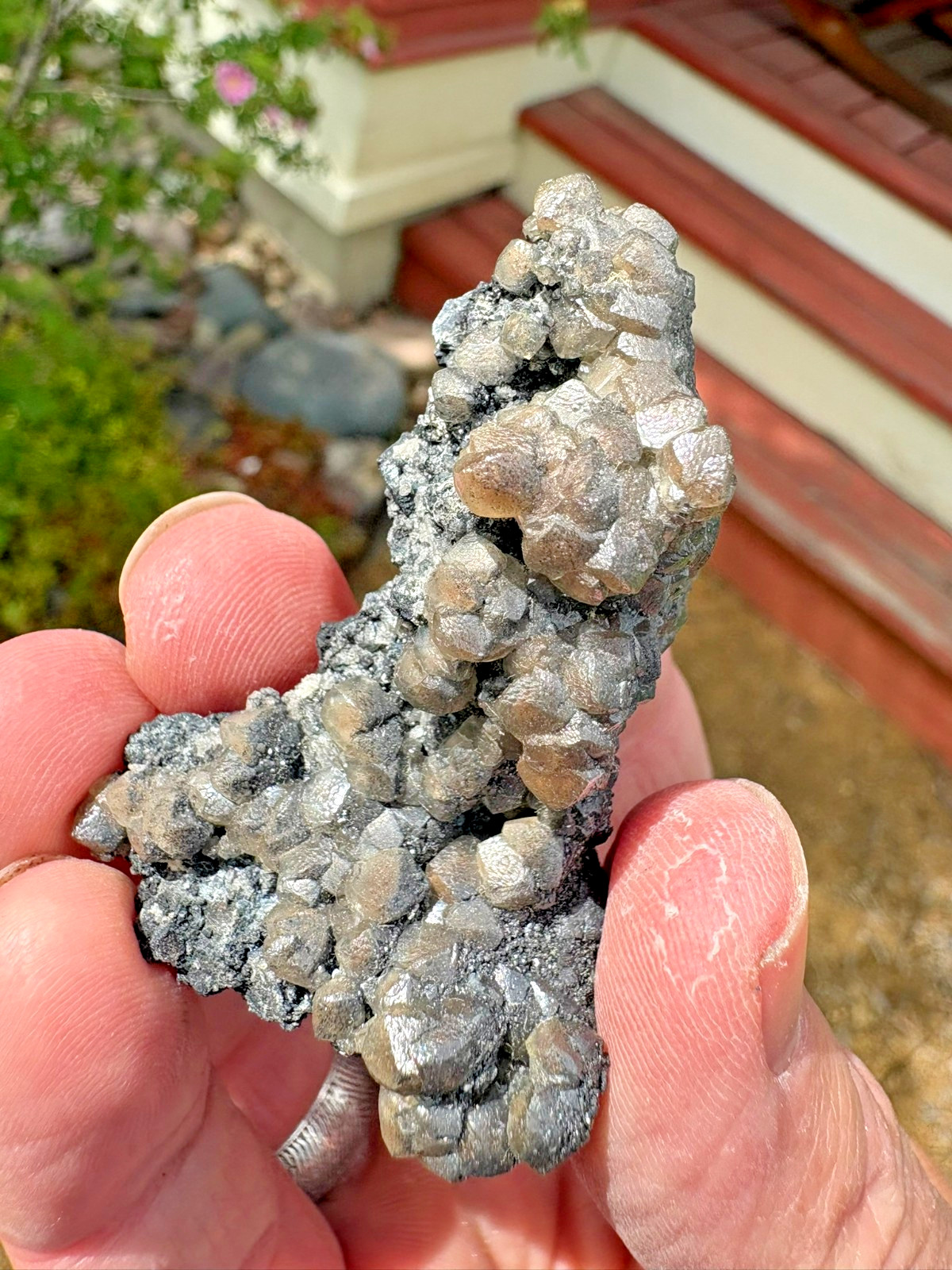 Smithsonite, with Tennantite/Chalcocite(?), Tsumeb, Namibia