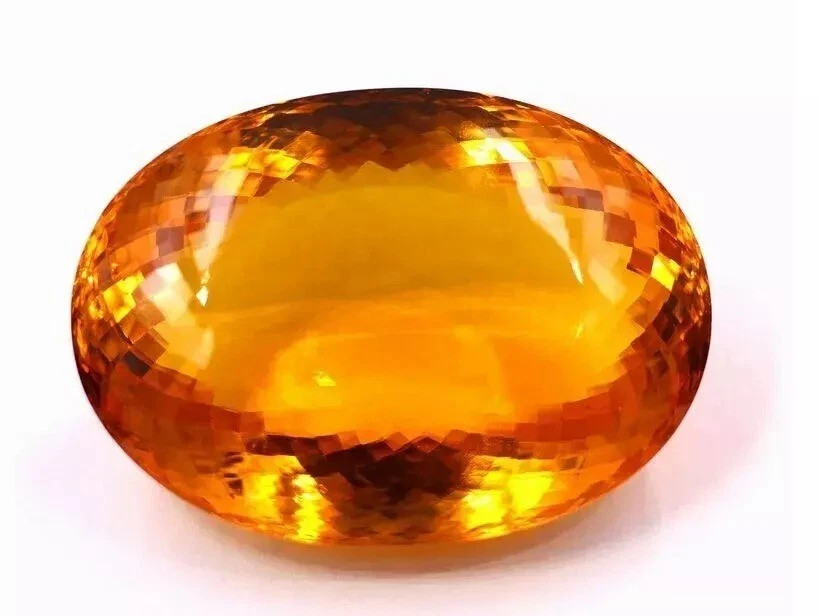 1000 Ct Yellow Color Citrine Natural Oval Cut Brazilian AAA Loose Gemstone