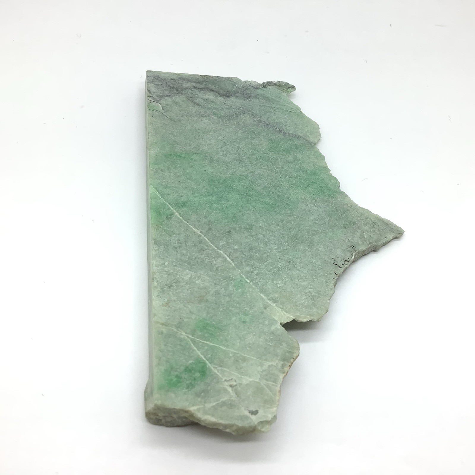 Siberian Jade Slab Green Jadeite Jade Stone Polar Urals Siberia Russia 141g