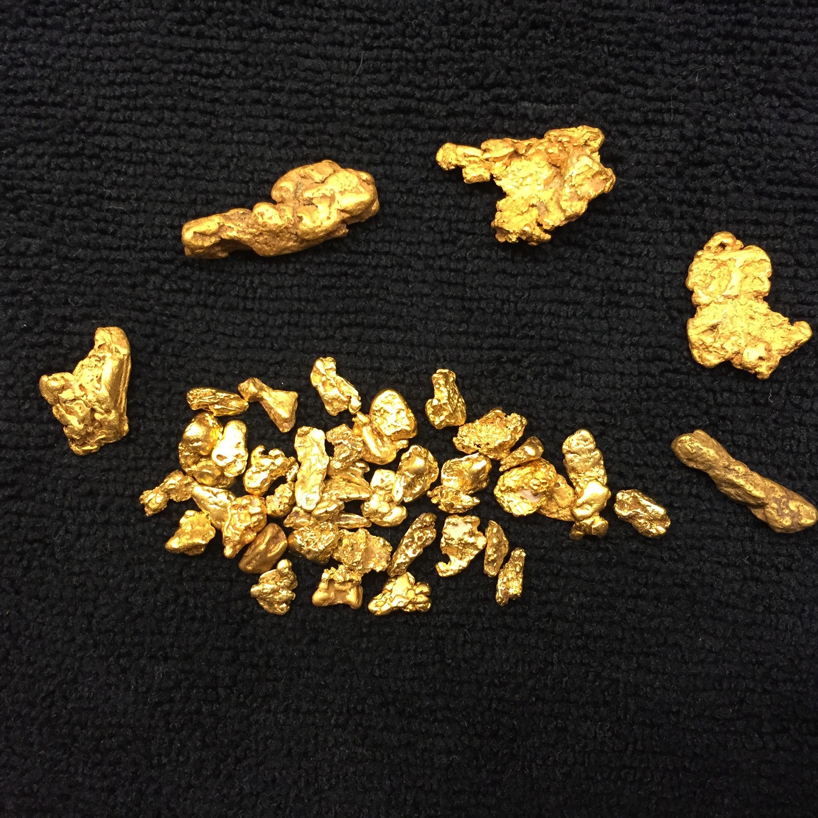 5 lb Gold Paydirt Unsearched and Gold Added Panning Flake Nugget