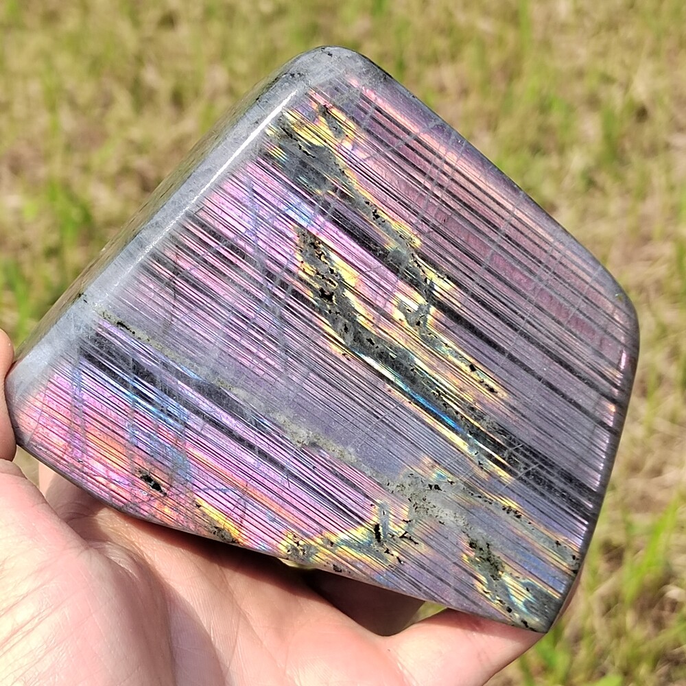 AAA+Natural Labradorite Quartz Crystal Spectrolite Mineral Specimen Healing 782g