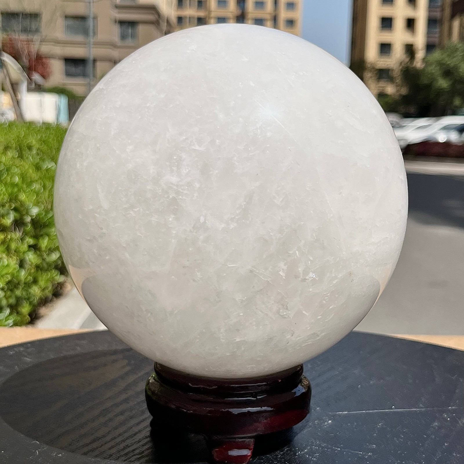 Natural Clear Quartz Crystal Ball Sphere Healing Stone Home Decor 11 lb