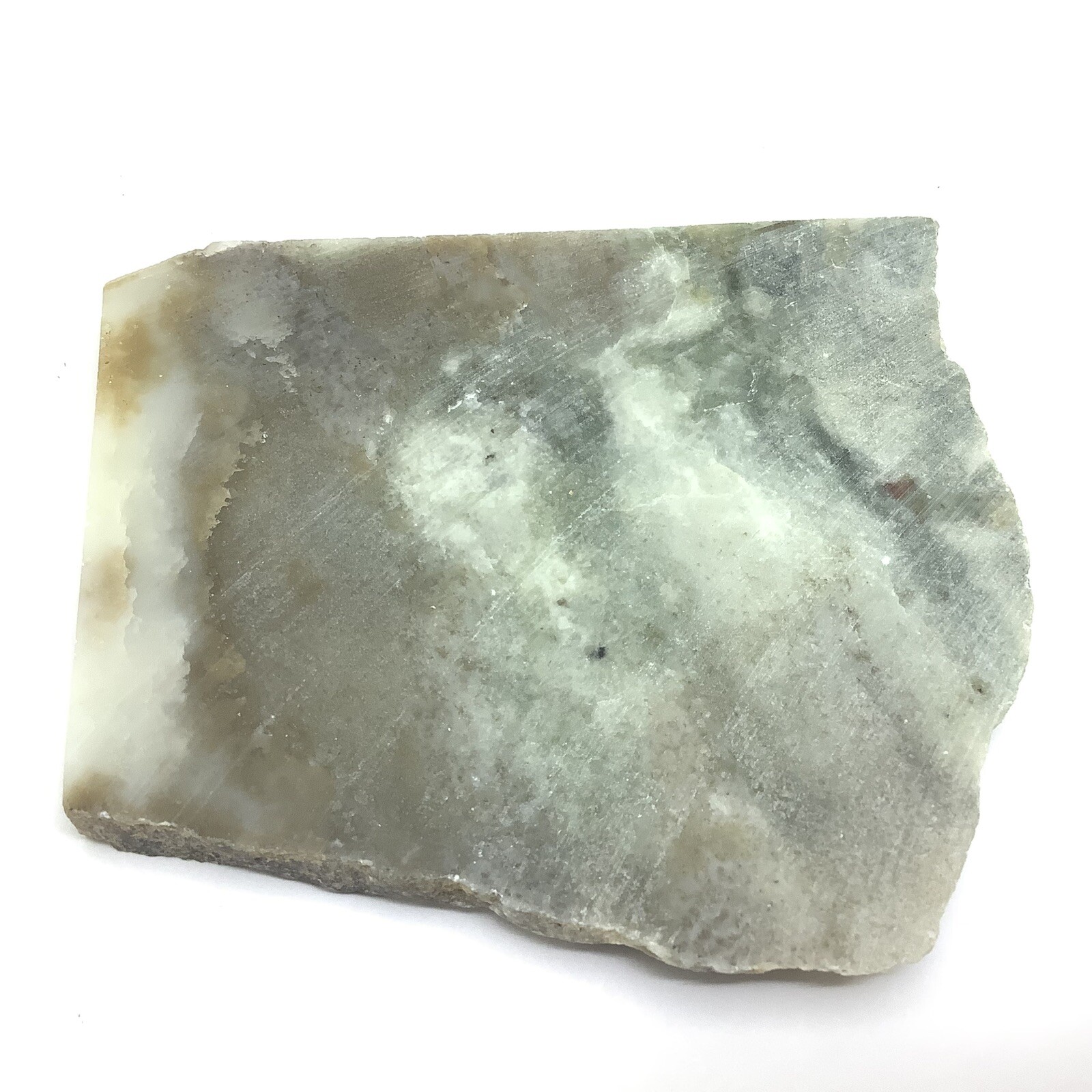 Siberian Jade Slab Honey Brown White Nephrite Jade Lapidary Vitim River Siberia