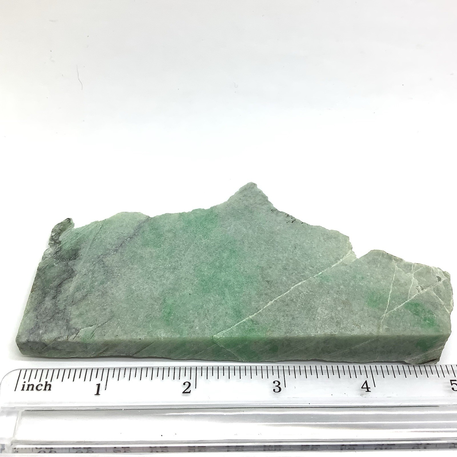 Siberian Jade Slab Green Jadeite Jade Stone Polar Urals Siberia Russia 141g