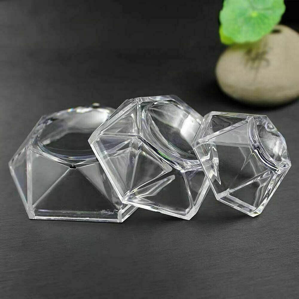 10-90pc Acrylic Clear Display Stand Sphere Holder For Crystal Ball Base Wood Lot