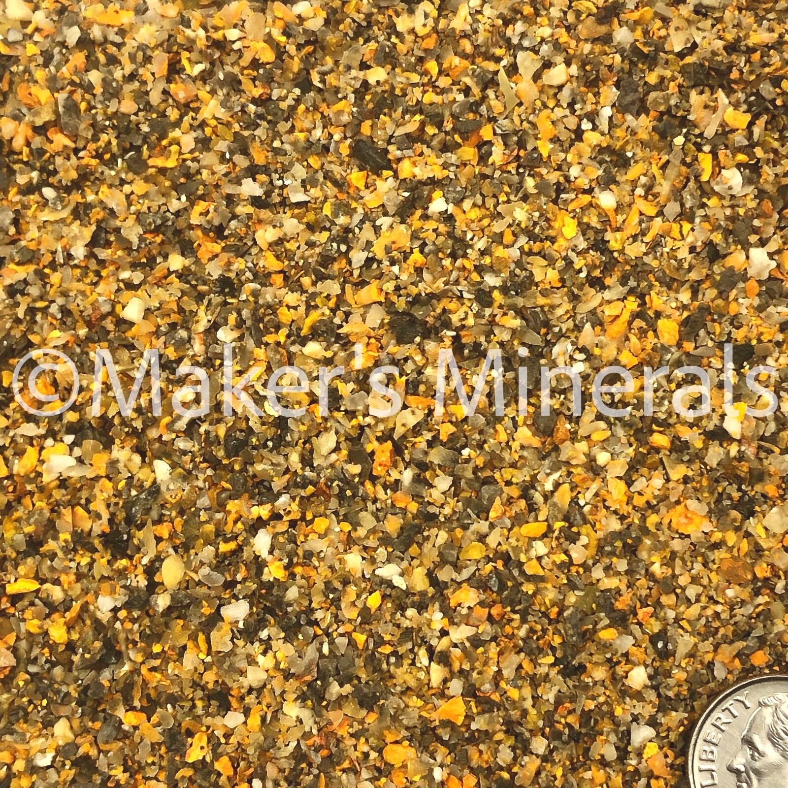 Crushed Bumblebee Jasper Sand, 2mm-0.25mm, for Rings, Woodworking Inlay, & Resin