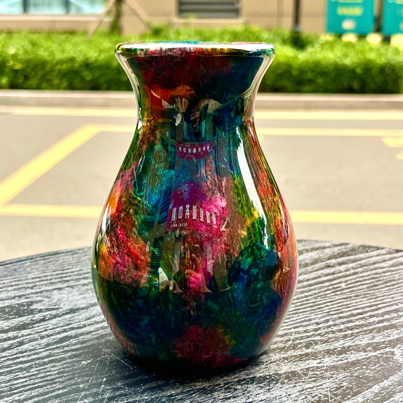 1.06LB Natural “Seven Colors Jade” vase specimen -Taiwan China
