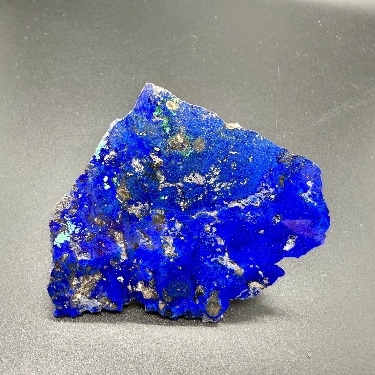 Natural Azurite Slice, Mineral Specimen – Altai Mountains, Siberia