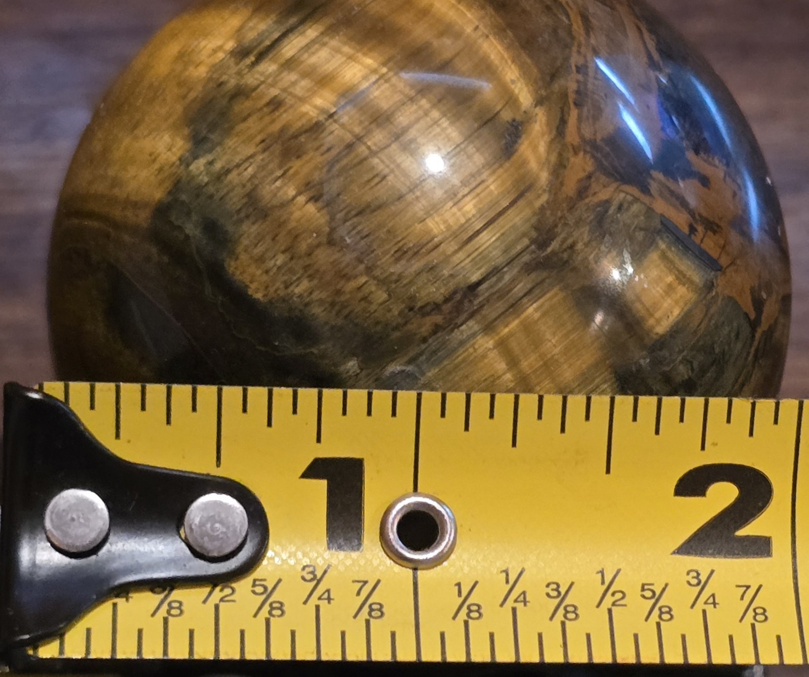 2” Polished Marble Granite Stone Ball Sphere Orb Brown Cream Paperweight