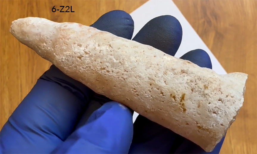 Calcite Stalactite – Bisbee SW Mine – BIG 3.75″ – Arizona Gemoligist Seller!