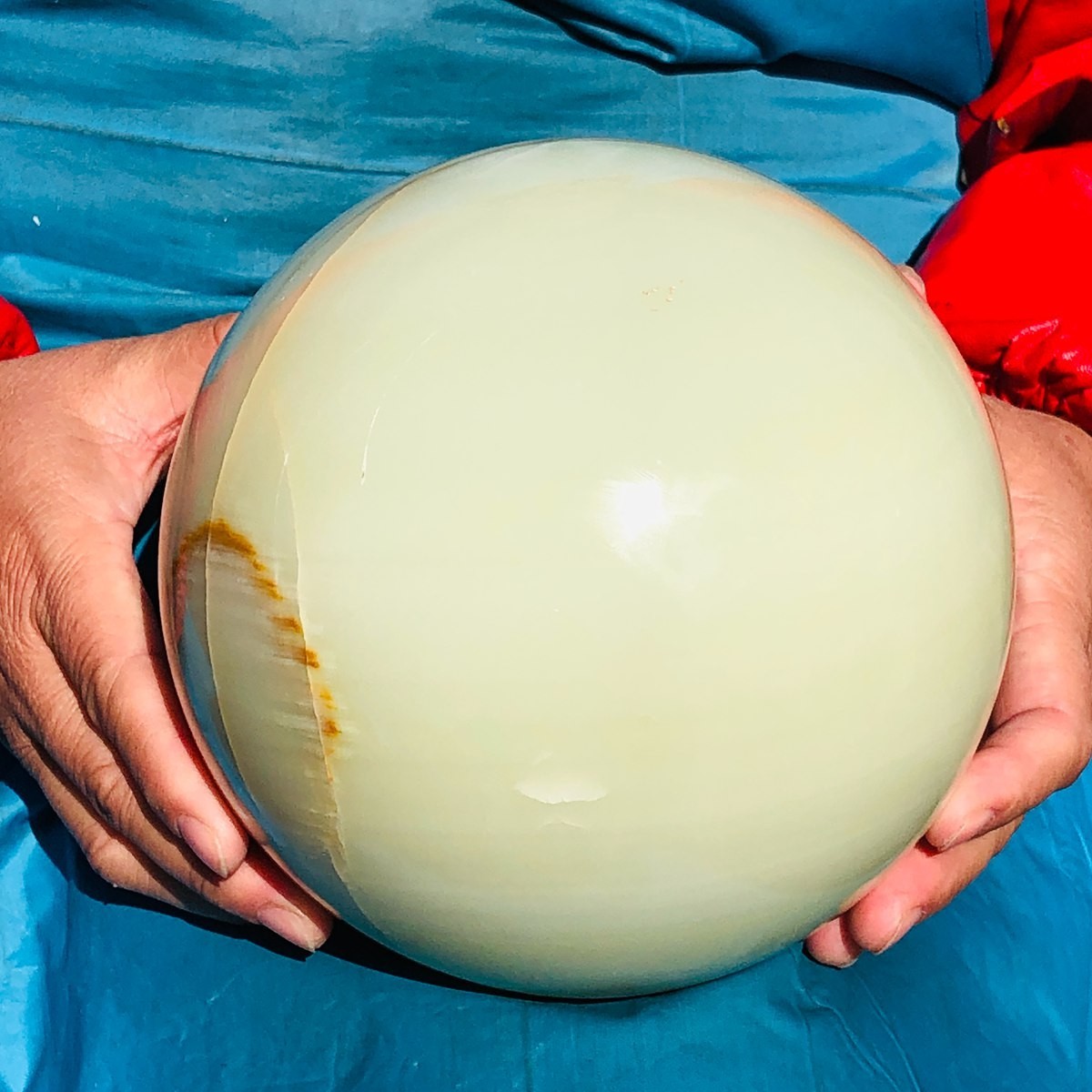 5930g Natural Afghan Jade Chakra Quartz Sphere healing ball Specimen