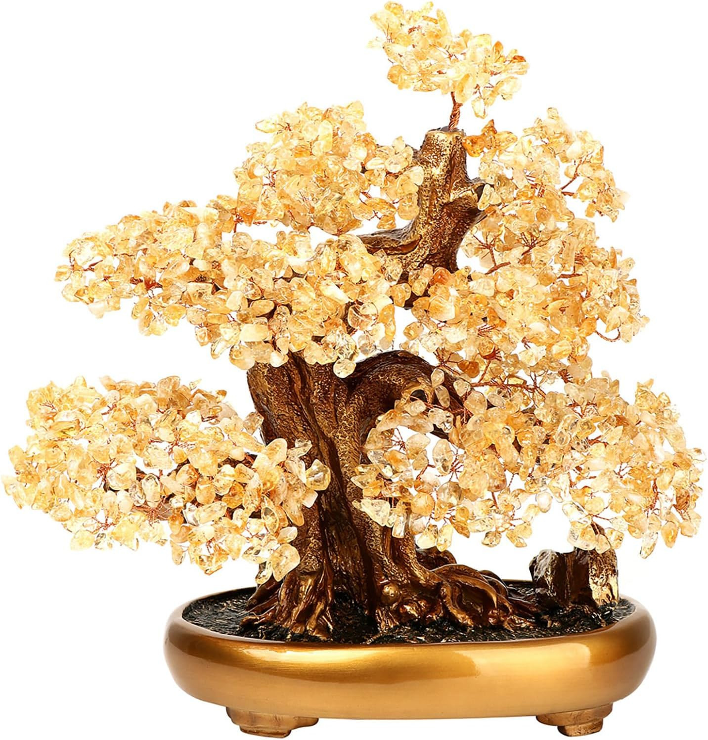 Feng Shui Money Tree Large Crystal Quartz Lucky Tree Gem Tree for Office Home Fe
