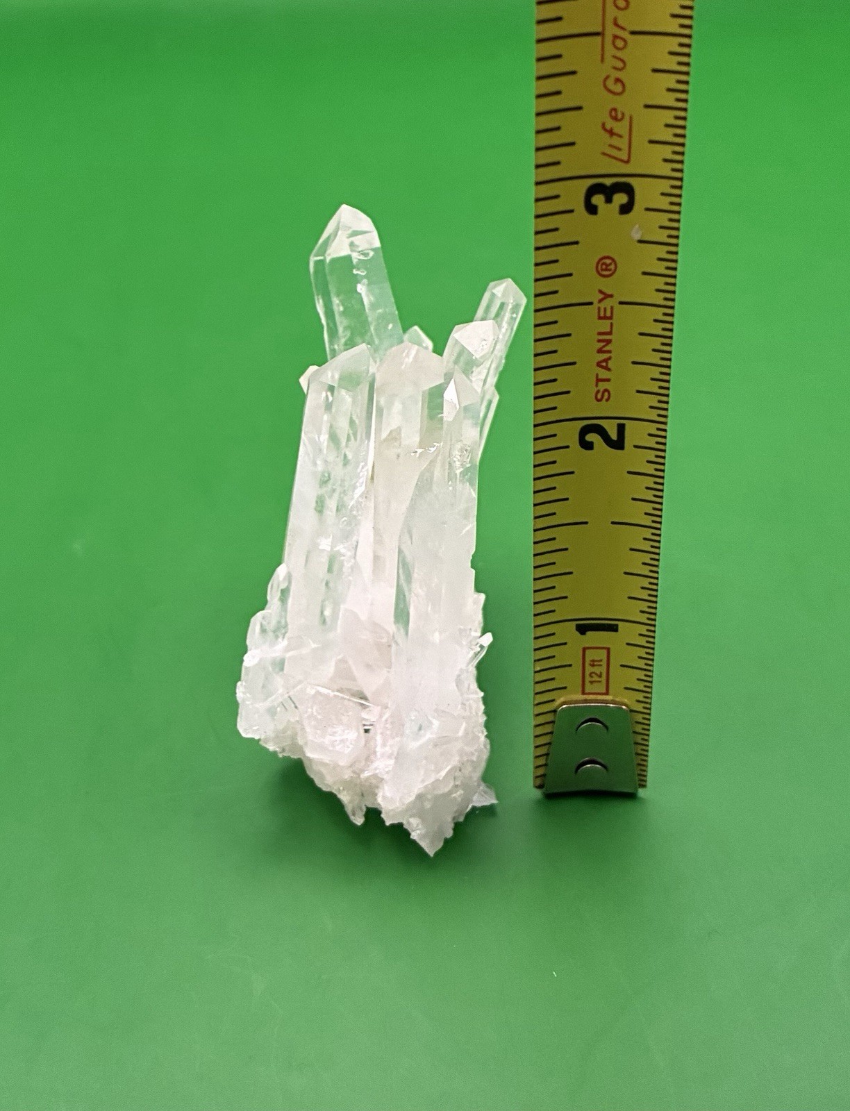 Clear Quartz Crystal Fine Needle Points 2.25″ x 2.5″ x 2.25″ Tall Magical