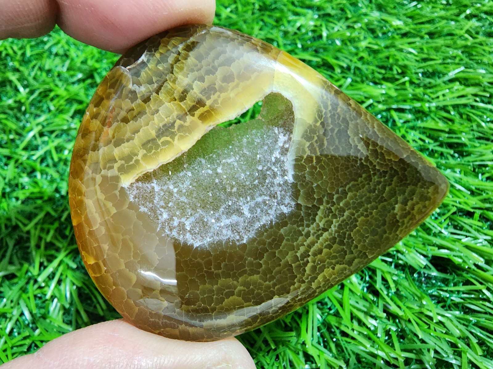 Spider Design Window Druzy Agate 170ct Pear Cut Stone Crystal Druzy Gemstone