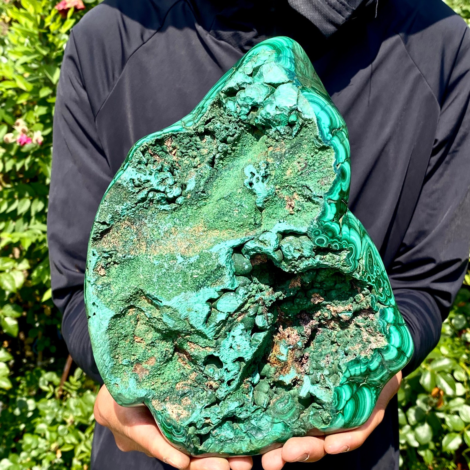 11LB Natural Polished Malachite Mineral freeform specimen Reiki Stone Healing