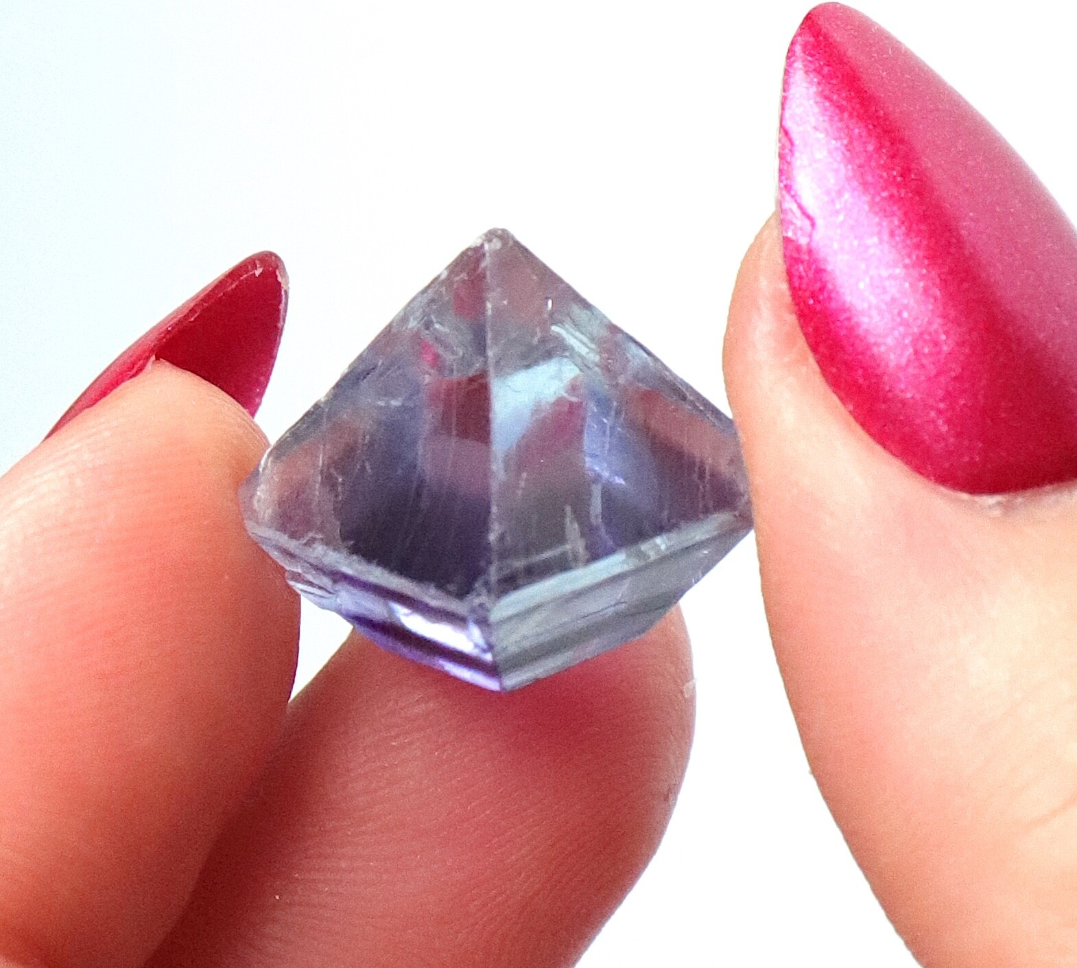 Fluorite Octahedron Gemmy Sky Blue Purple Color Illinois 2.0 Cm’s