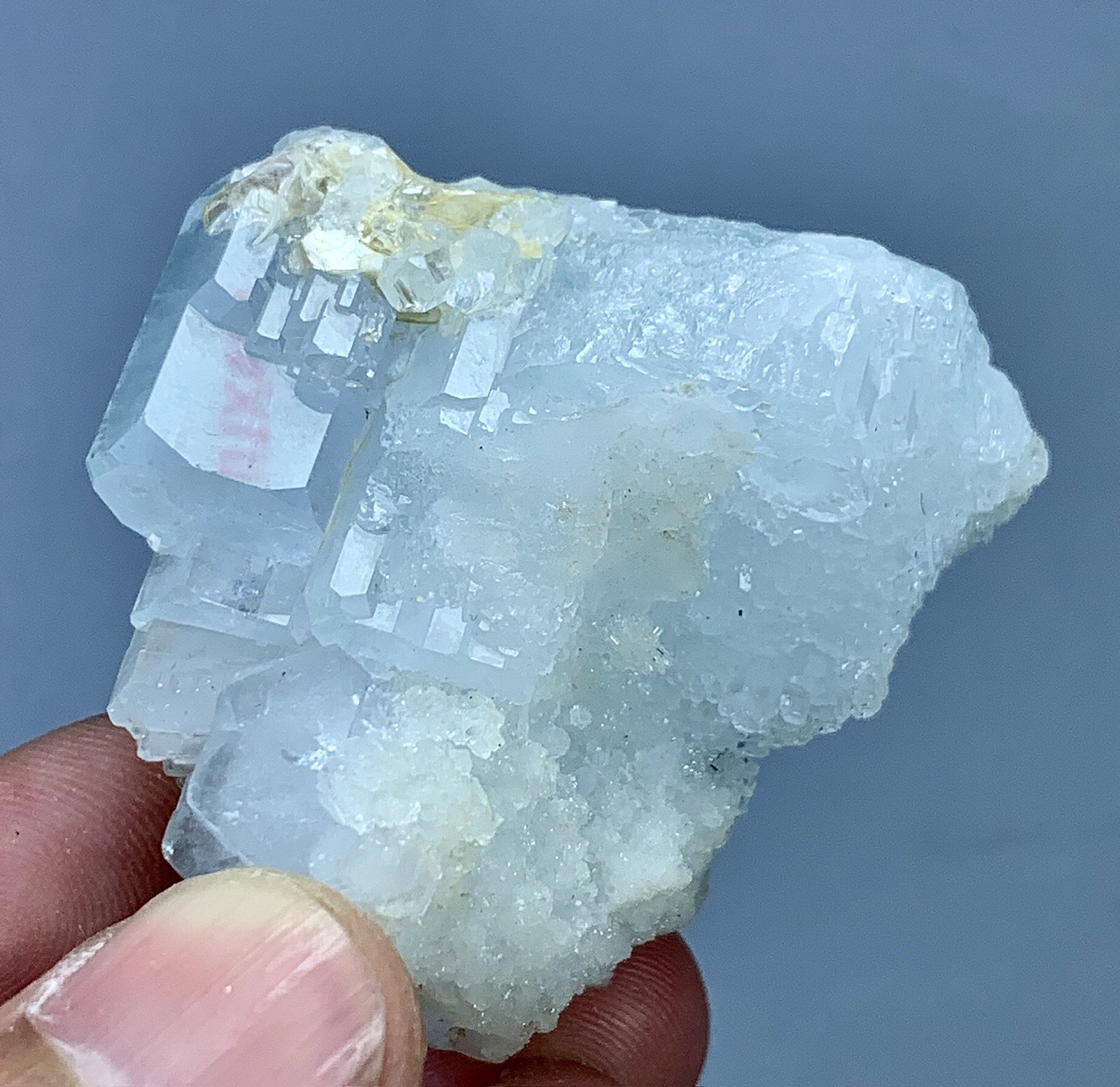 355 Carats Aquamarine Crystal Cluster From Pakistan.