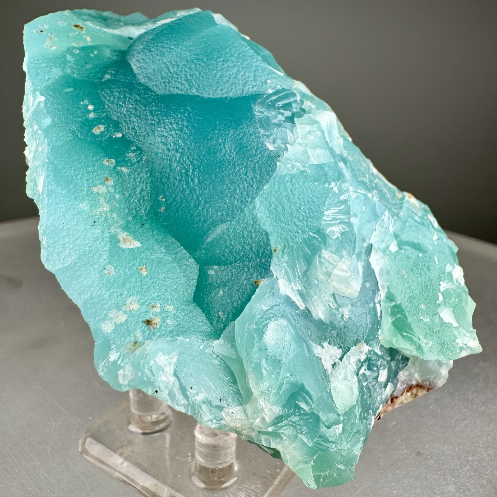 Fine Large Blue Smithsonite: Kelly mine, Magdalena, Socorro Co., New Mexico