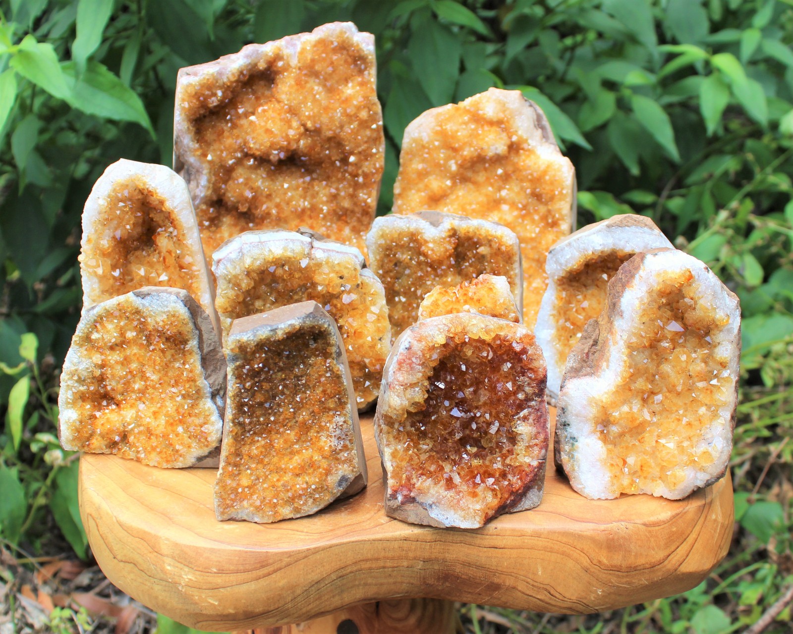 Citrine Cut Base Clusters – ‘A’ Grade Free Standing Citrine Crystals From Brazil