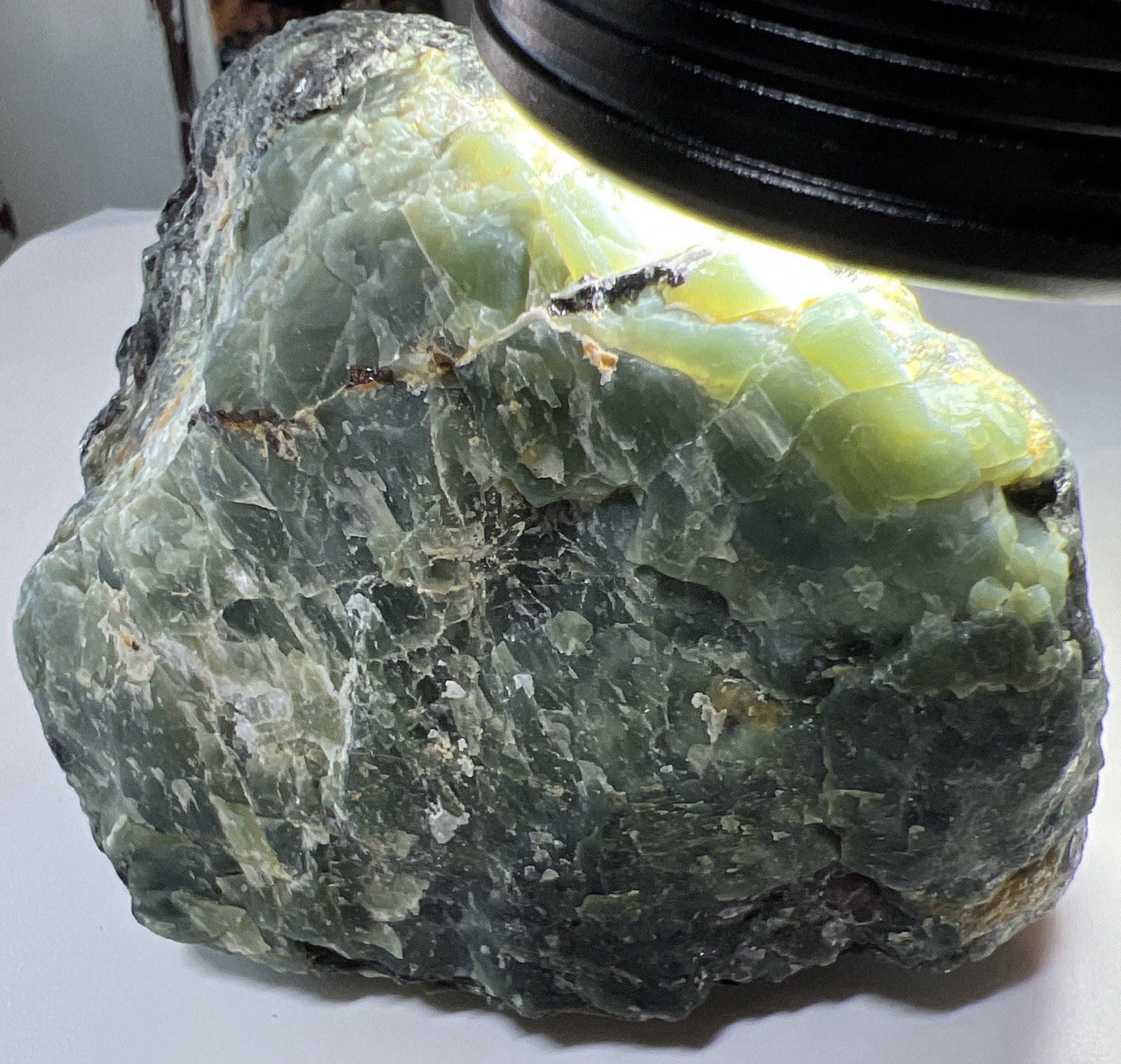 3.2 Lb Chatoyant Nephrite w Magnetite -Washington