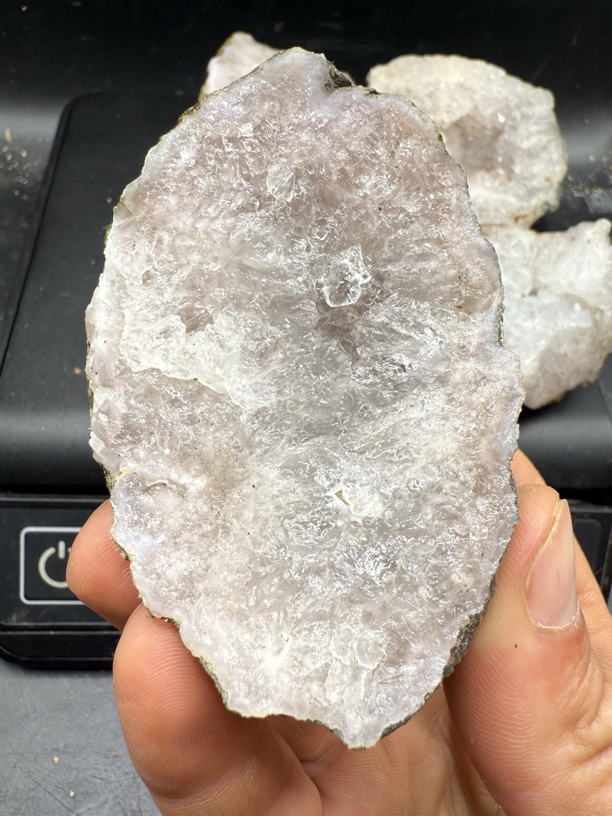 Indiana Amethyst Geode Light Lilac Purple 3,385 Carats All Natural 5 Piece
