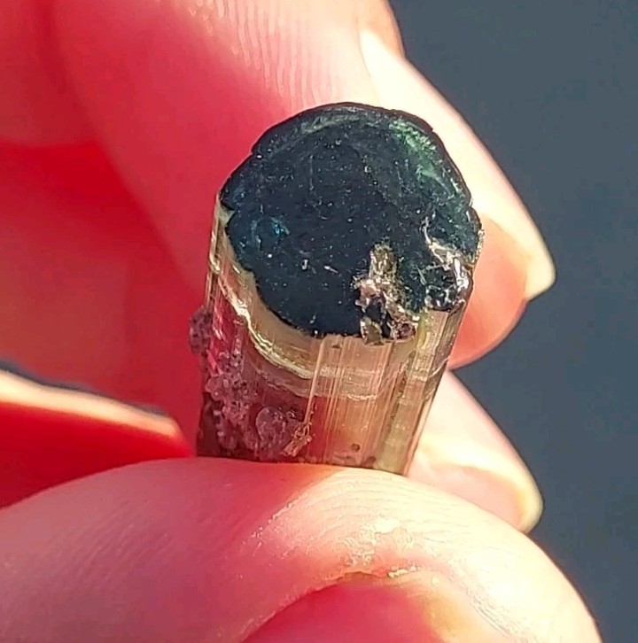 ULTRA RARE BURKHARD’S POCKET TOURMALINE NO REPAIRS PEDERNEIRA MINE BRAZIL